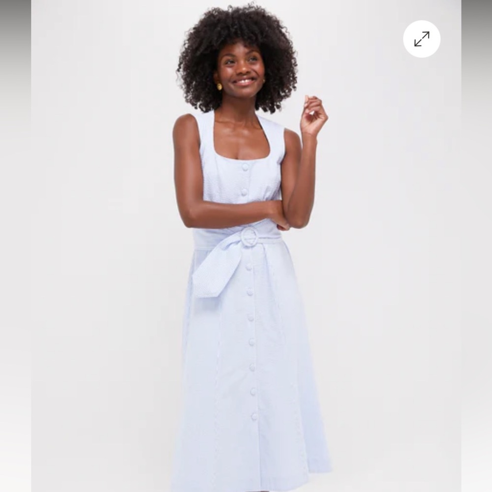 Tuckernuck blue seeksucker delta dress